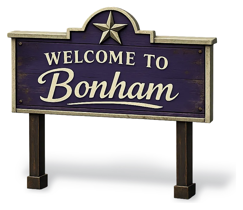 Welcome to Bonham, TX — DFW Well Service serves Bonham and Fannin County