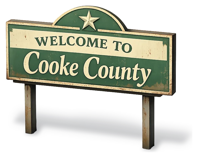 Welcome to Cooke County, Texas — DFW Well Service provides water well drilling and pump repair across Cooke County