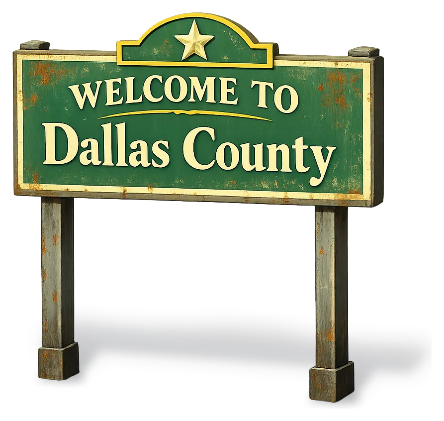 Welcome to Dallas County, Texas — DFW Well Service provides water well drilling and pump repair across Dallas County