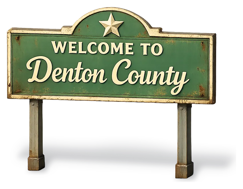 Welcome to Denton County, Texas — DFW Well Service provides water well drilling and pump repair across Denton County