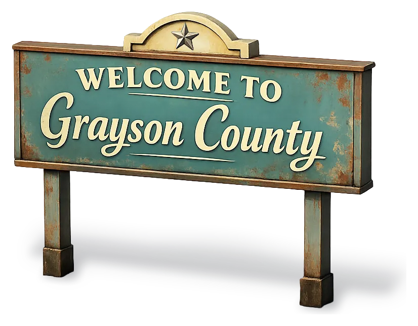 Welcome to Grayson County, Texas — DFW Well Service provides water well drilling and pump repair across Grayson County