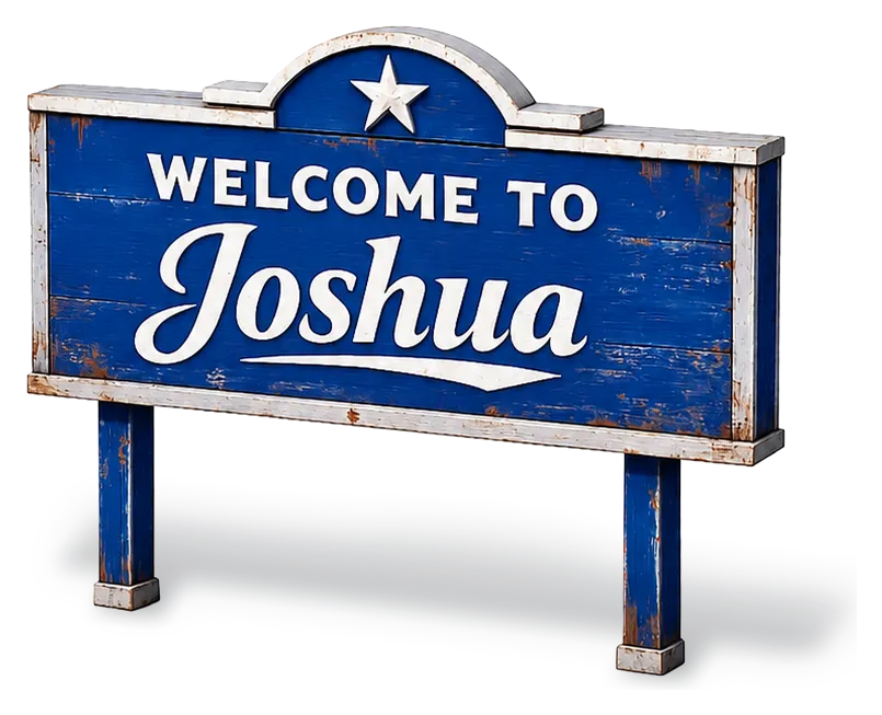 Welcome to Joshua, TX — DFW Well Service serves Joshua and Johnson County