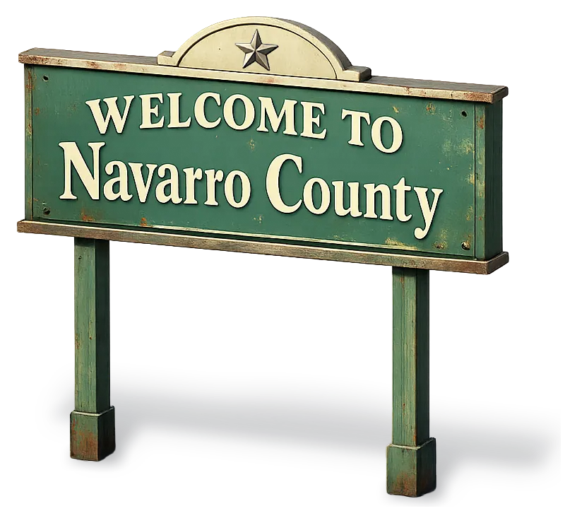 Welcome to Navarro County, Texas — DFW Well Service provides water well drilling and pump repair across Navarro County