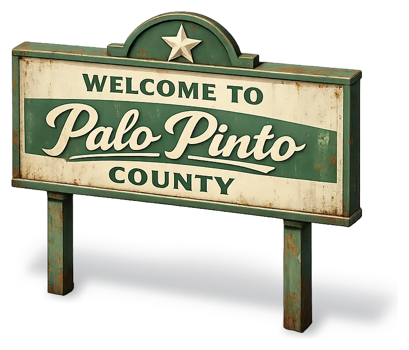 Welcome to Palo Pinto County, Texas — DFW Well Service provides water well drilling and pump repair across Palo Pinto County