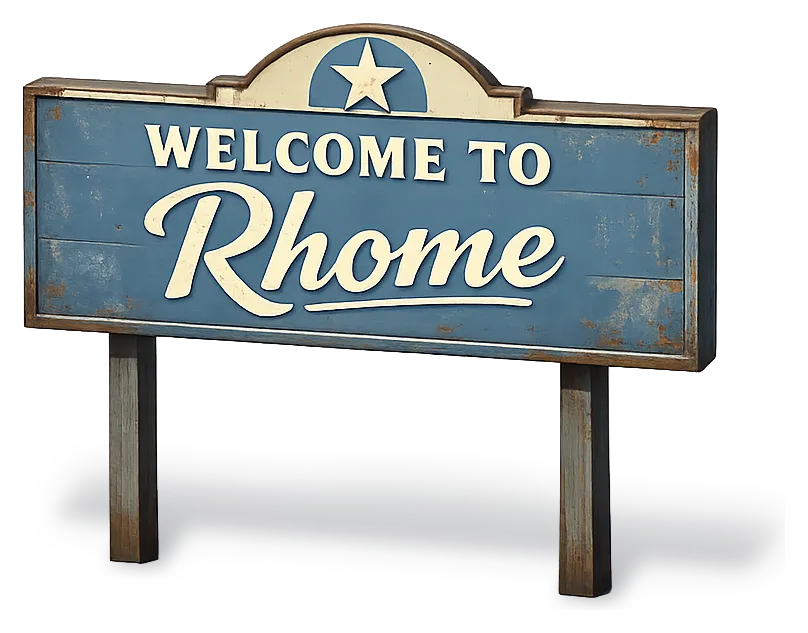 Welcome to Rhome, TX — DFW Well Service serves Rhome and Wise County