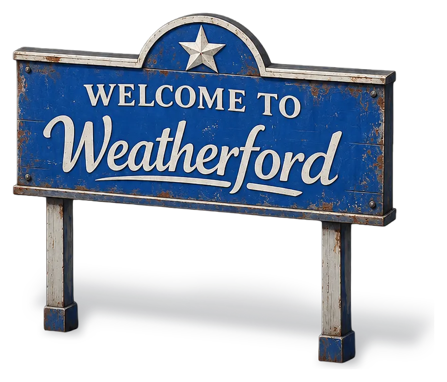 Welcome to Weatherford, TX — DFW Well Service serves Weatherford and Parker County